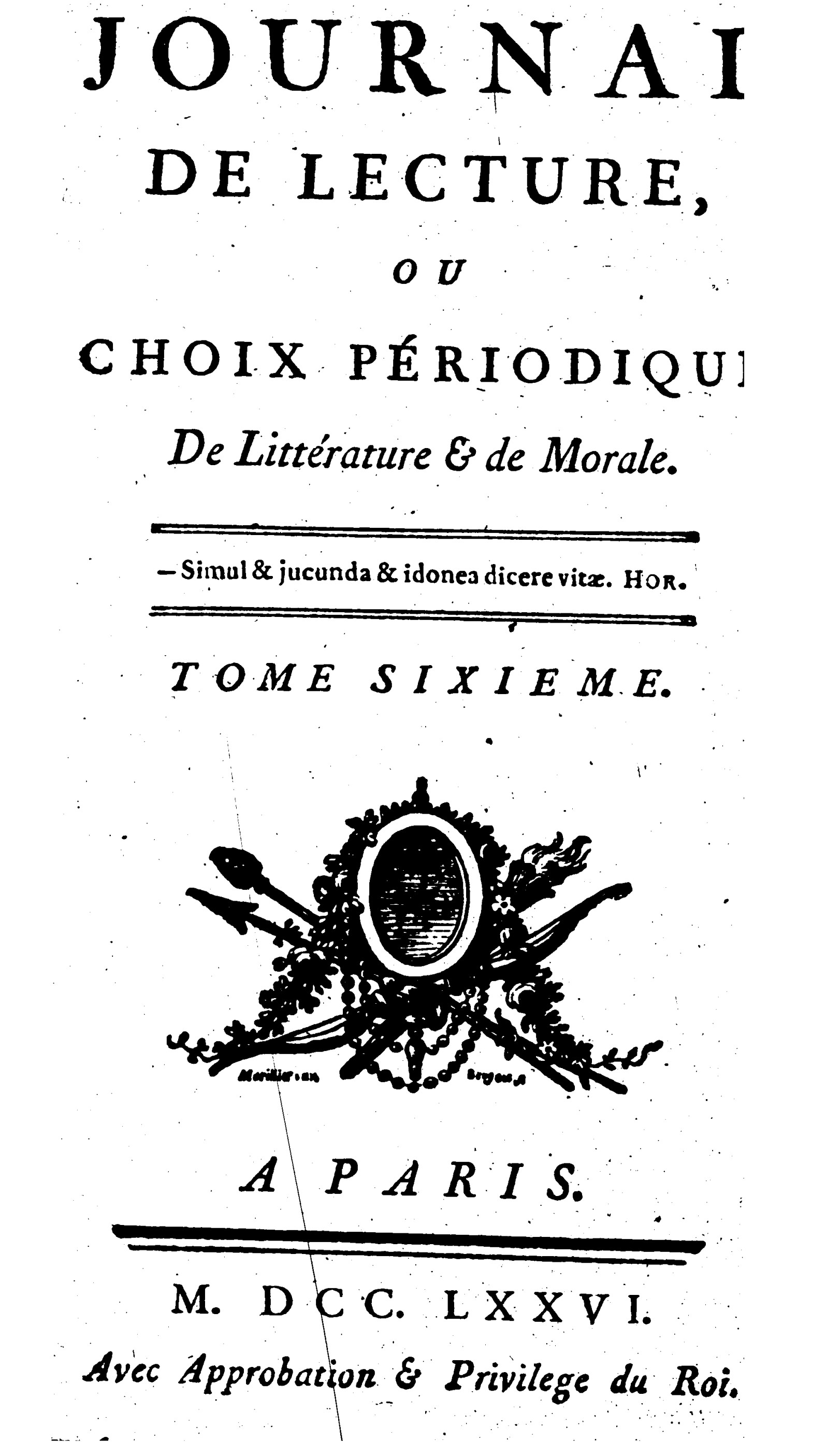 De la lecture des romans. Fragment d'un manuscrit sur la sensibilité