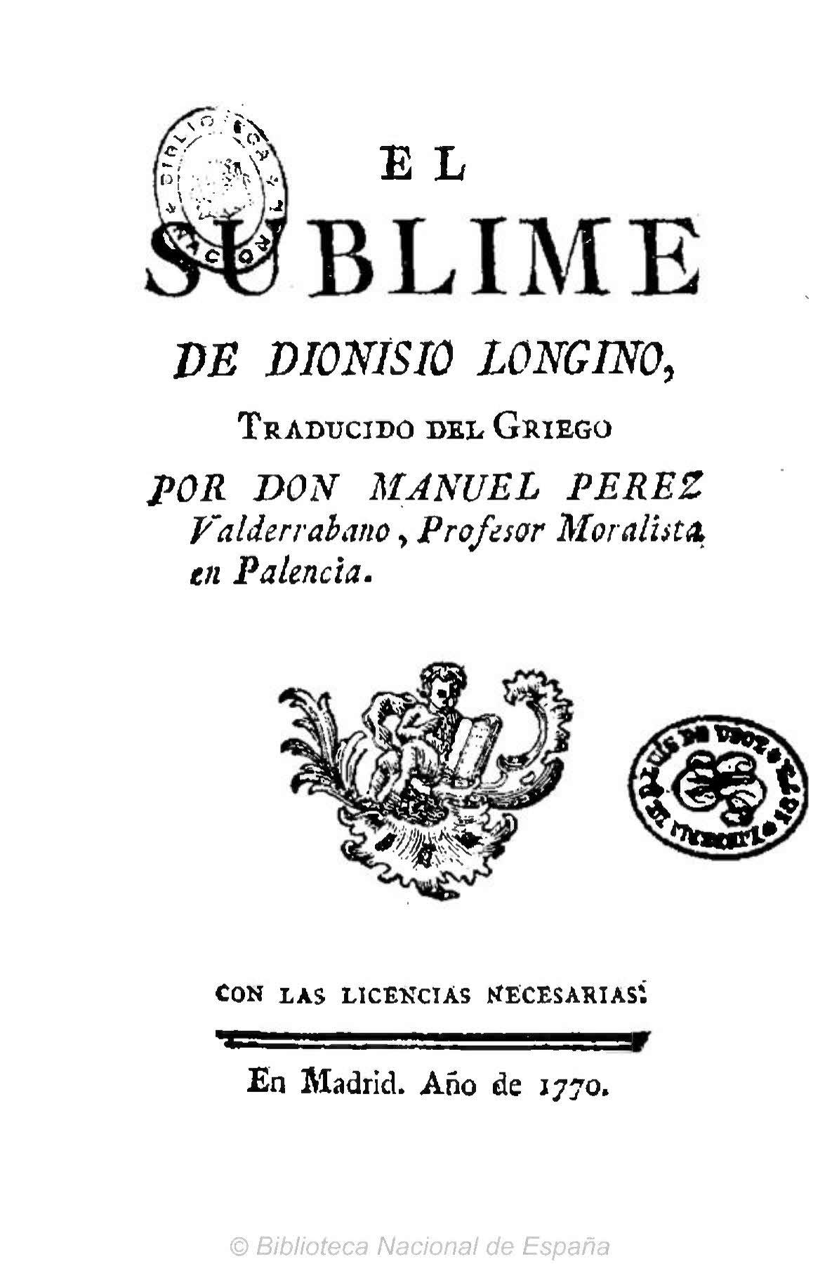 El sublime de Dionisio Longino