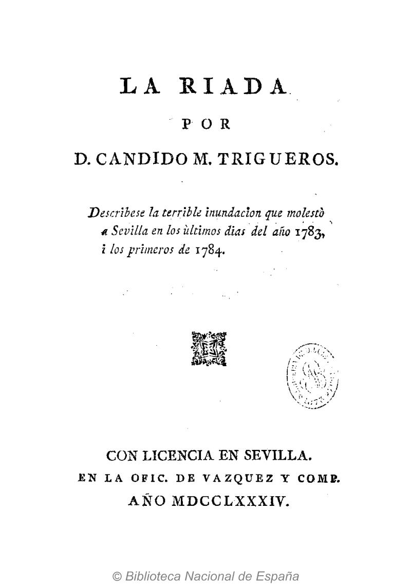 La Riada por D. Cándido M. Trigueros