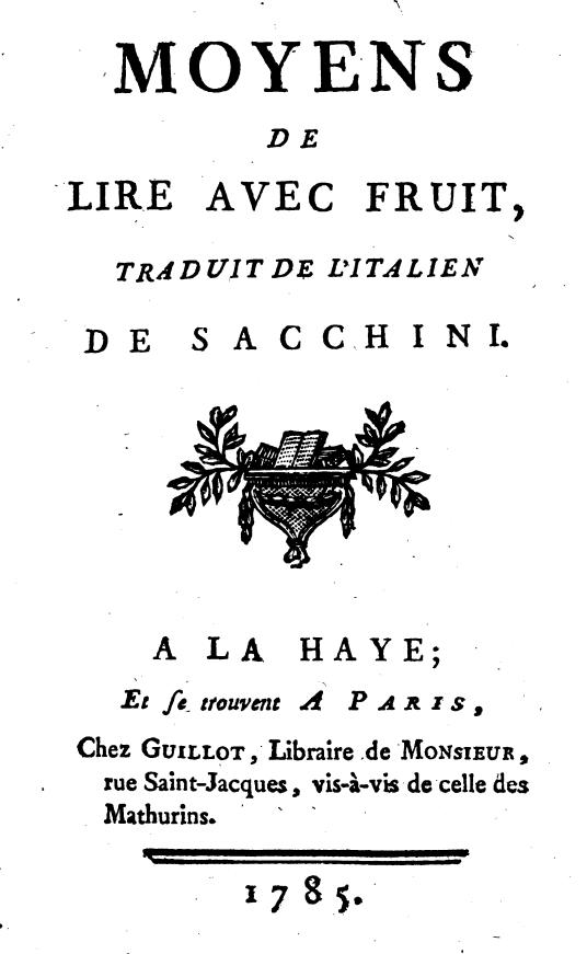 Moyens de lire avec fruit