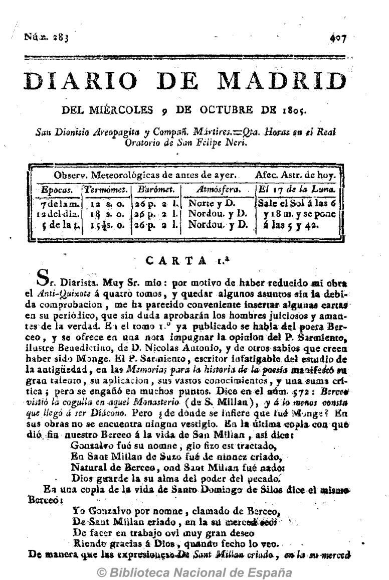 [Primera carta de Nicolás Pérez, el Setabiense]